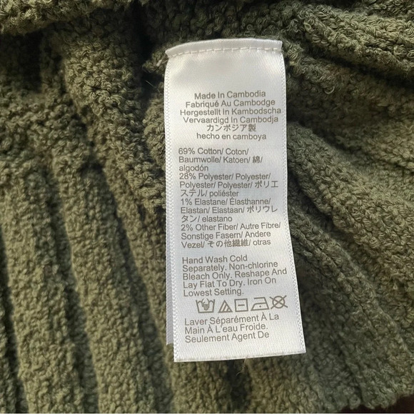 J.CREW Women's Army/olive Green Sweater Size Large Long Sleeve - Picture 4 of 5